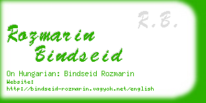 rozmarin bindseid business card
